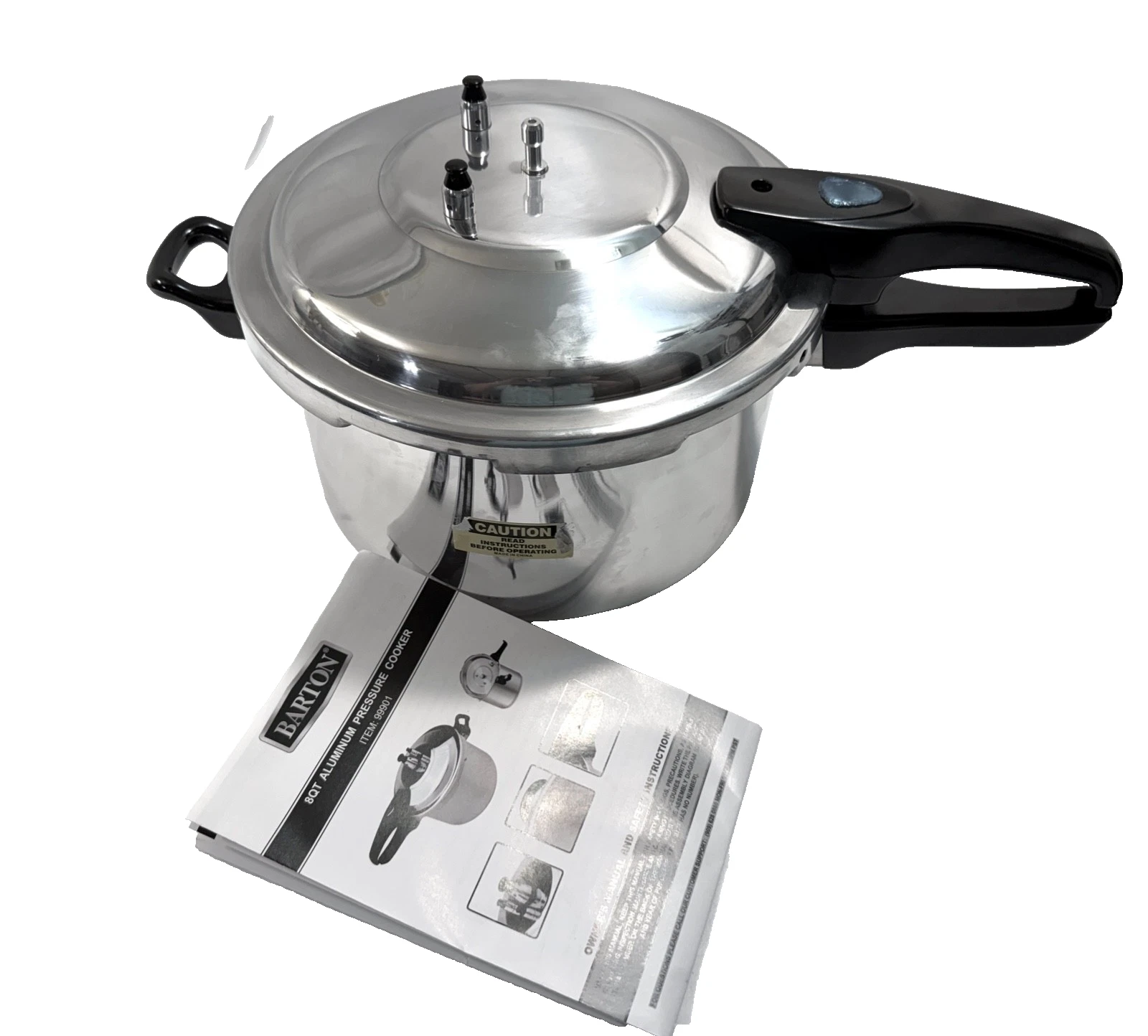 Barton 8 Quart Pressure Cooker Canner Aluminum Looks Unused