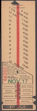 Pittsburgh Railways streetcar trolley transfer punched Heidelberg 1938-1951