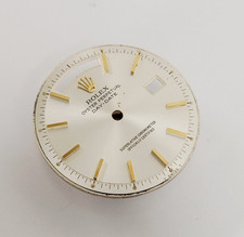 Genuine Factory Rolex Dial Pie-Pan Silver w/ ...