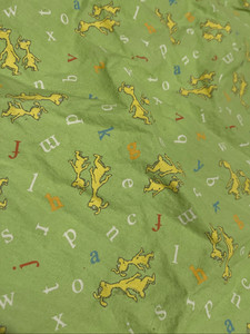 Dr.Seuss Nursery Fitted Green Crib Sheet for mattress by Trend Lab