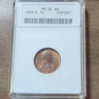 1920-D Lincoln Wheat Small Cent RB MS 64 Business Strike Bronze (Denver)