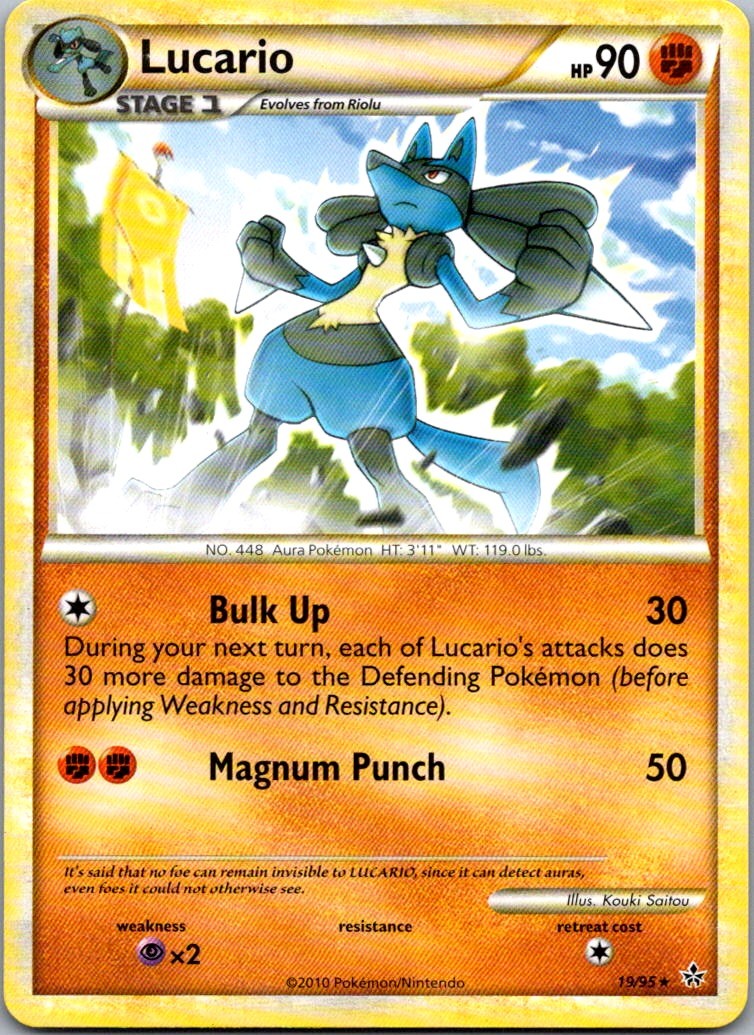 Lucario 19/95 Unleashed Rare LP