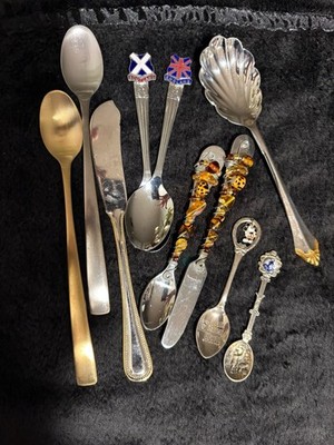 Lot of Silverware - some vintage EUC - Community Oneida, Holland Delft Blue 
