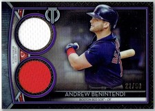 2020 Topps Tribute Dual Relics Purple ANDREW BENINTENDI SDR-AB #22/50 Red Sox 2C