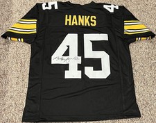 MERTON HANKS Signed Autographed Auto Iowa Hawkeyes Custom XL Jersey PSA/DNA