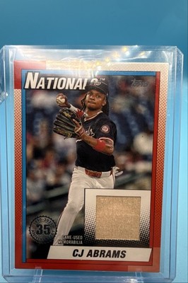2025 Topps Series 1 - 1990 Topps Baseball Relics C.J. Abrams #T90R-CA (MEM)