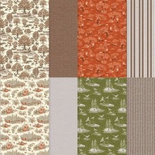 Stampin Up  AUTUMN TOILE  DSP- 24 Sheets 6X6- FUN FALL, HARVEST PATTERNS 
