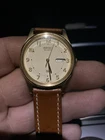 Vintage Seiko Quartz Gold-Tone Watch Day / Date 5Y23-8049, NEW BATTERY  Working