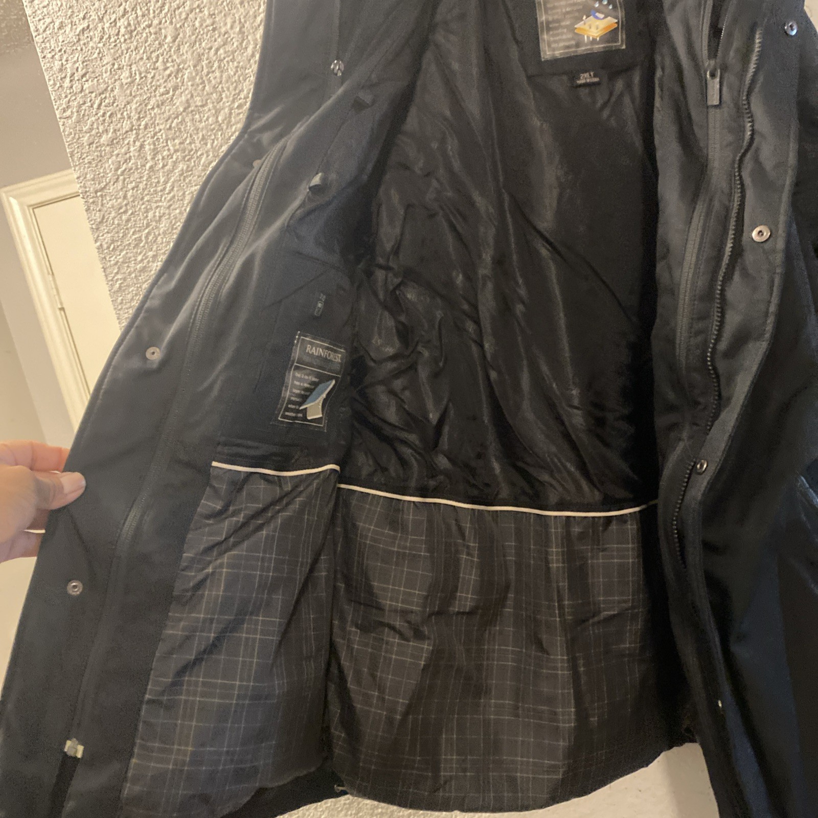 Rainforest Membrane System Black 2XL Jacket | Wat… - image 8