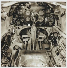 RAF Spitfire Cockpit and Controls WW2 WWII Re-Print 4x6