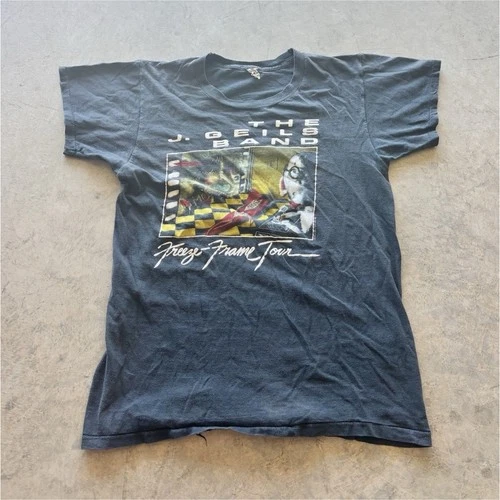 The J. Geils Band Freeze-Frame Tour 1980s Vintage Graphic T- 1980s vintage concert t-shirt, vintage, single stitch, B+ condition