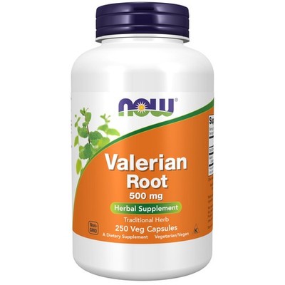 NOW Valerian Root 500mg Herbal Capsules 250 Ct