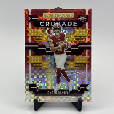 2024 Panini Rookies & Stars - Crusade Jayden Daniels #C-JDS Red Plaid (RC)