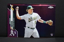 2020 Topps Chrome - Sheldon Neuse #61 Pink Refractor Rookie (RC) Athletics