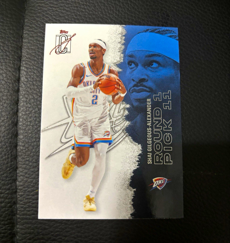Topps 2025-26 Signature Class Shai Gilgeous-Alexander Rookie Thunder #54