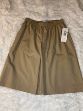 Vintage Koret Khaki Skort Wide Leg Slit Front Made In USA Sz 12