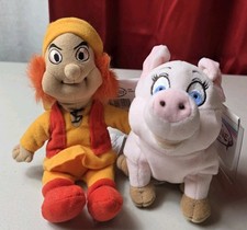 The Disney Store Bean Bag Plush  Fairfolk And Hen Wen Bean Black Cauldron Bean