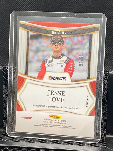 Jesse Love 2025 Select Racing Signatures / Auto - Tie-Dye Prizm #25/25 - Picture 2 of 2