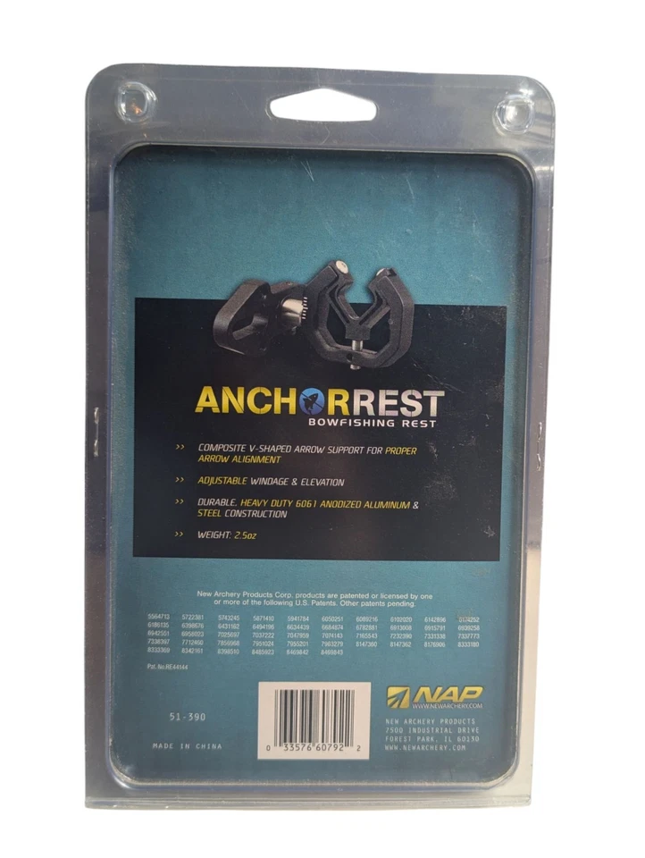 NAP Nuevos Productos de Tiro con Arco Quiktune Resto de Anclaje para Pesca con Arco - Negro 51-390 Foto 2 de 2