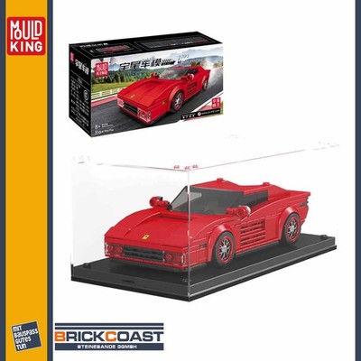 Mould King 27012 Testarossa Sportwagen + Showcase NEU OVP Vitrine