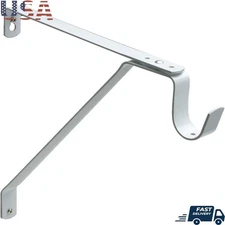Adjustable Shelf Bracket Mounting Hardware Alloy Steel Supports 12.25 Inch Depth