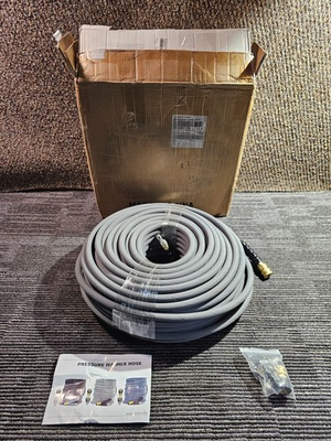 #ad 200FT 3 8quot; 4800PSI Pressure Washer Hose with Swivel Quick Connect Max 248°F $179.89