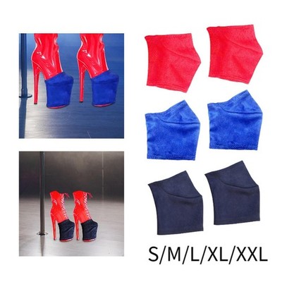2x Pole Dance Shoe Protectors Suede Soft Wear Resistant Costume Accessories