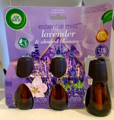 Air Wick Essential Mist Refill 3 Count, Lavender & Almond Blossom