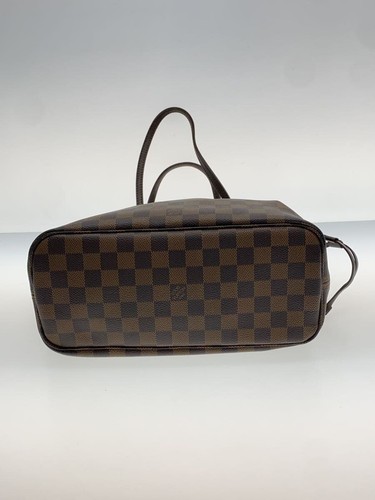 LOUIS VUITTON 1) Neverfull PM Damier Ebene BRW PVC Brown Allover from Japan - Bild 4 von 6