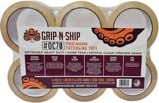 OC70 Premium Crystal Clear, Hand Tear, Freezer Grade, Superior Adhesive Heavy Du