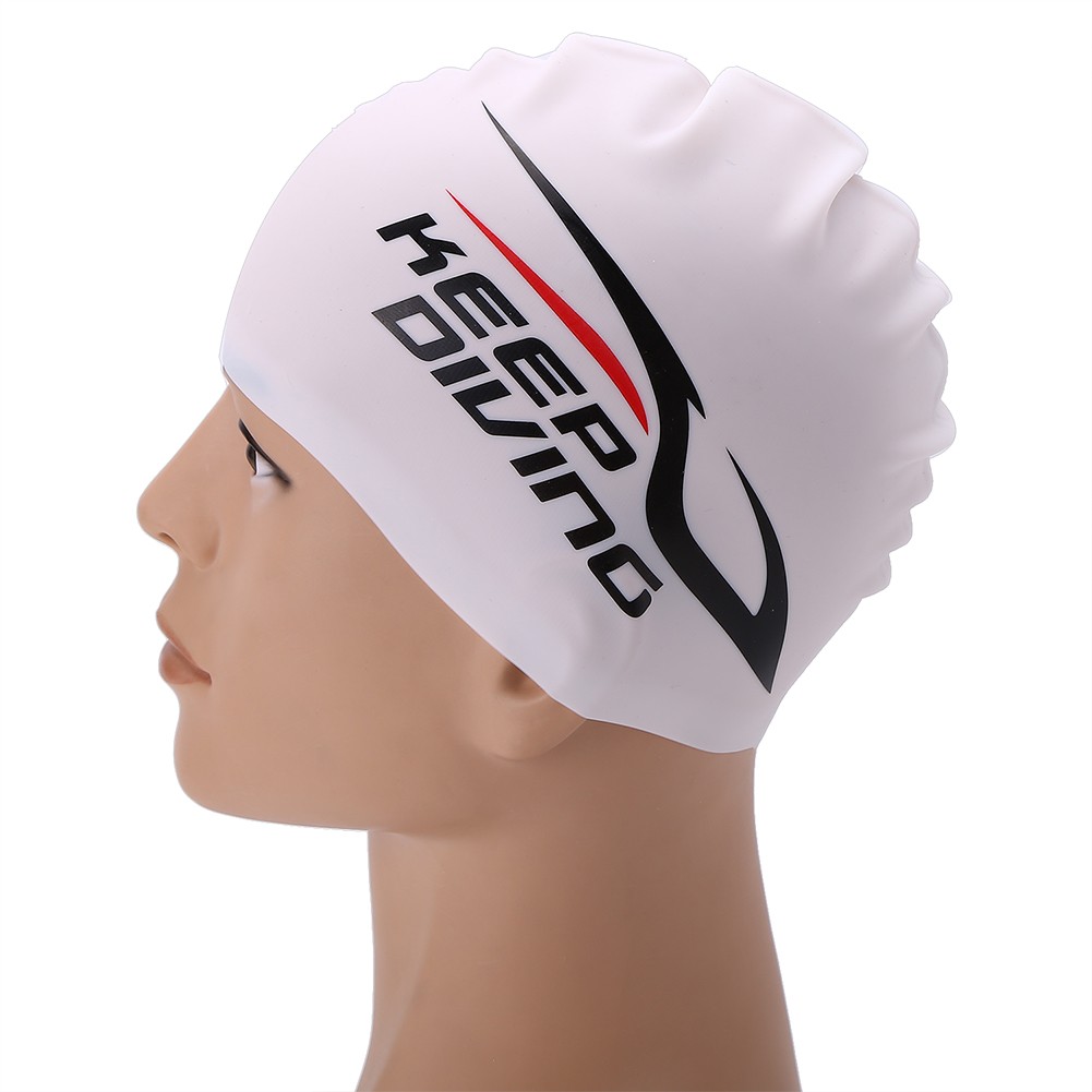 Unisex Elastic Silicone Swimming Swimwear Bathing Long Hair Waterproof Swim