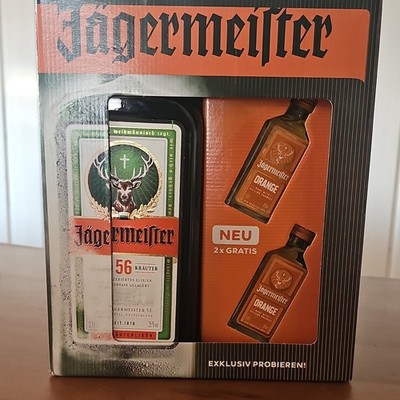 Jägermeister Kräuterlikör 0,7 l 35% vol Set mit 2x Jägermeister Orange OVP