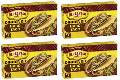 Old El Paso Hard Taco Dinner Kit, 250g (4 Pack)