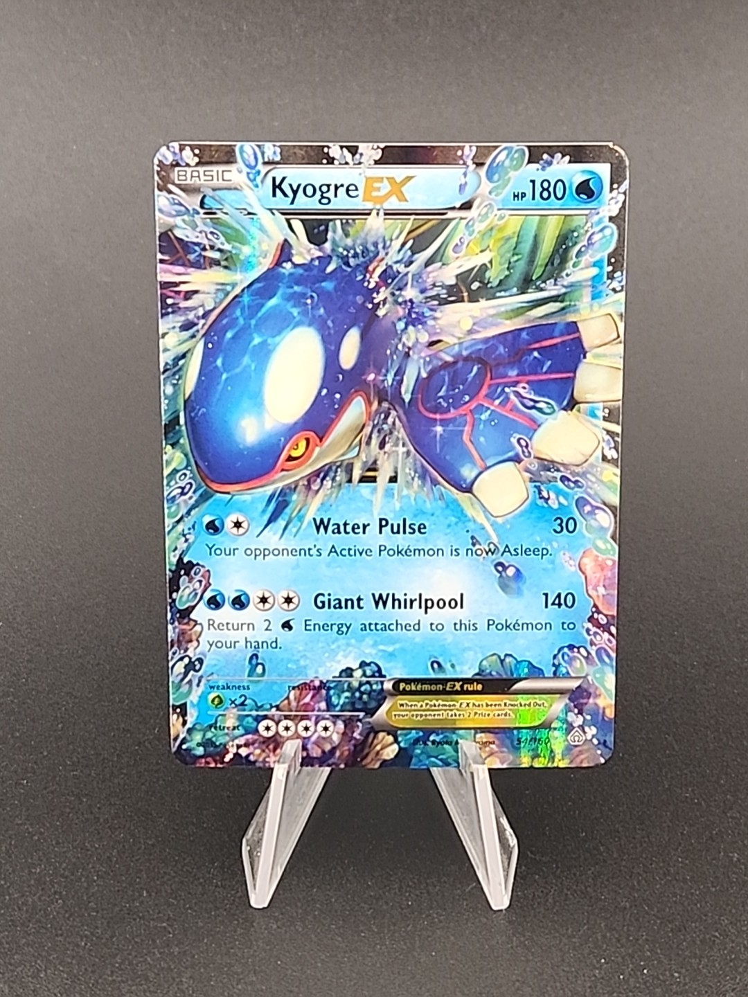 Pokemon Kyogre EX Holo Ultra Rare XY Primal Clash 54/160 B
