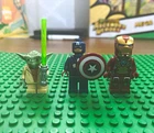 LEGO Marvel Avengers Minifigure Lot of 3 Yoda, Captain America, Iron Man