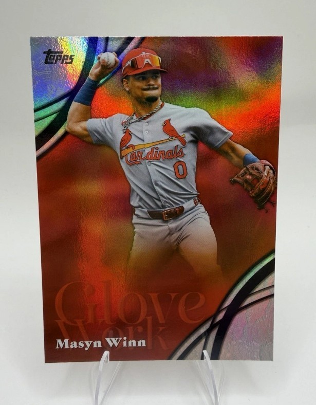 MASYN WINN🏆 (Foil) Topps  2026 Series 2 Glove Work  Insert - St Louis Cardinals