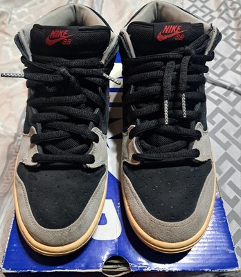 Nike Dunk Mid Pro SB Black/Varsity Red 2010 - Size 10