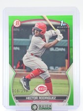 HECTOR RODRIGUEZ 2023 BOWMAN GREEN BORDER 1ST ROOKIE RC /399 REDS MLB Q0014