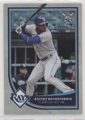 2018 Topps Big League Rainbow Foil 37/100 Adeiny Hechavarria #382 hg4