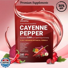 Cayenne Pepper Softgels Supplement, Supports Leg Vein, Heart and Blood Vessel US