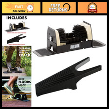 Outdoor Boot Scrubber Jack - Extra Wide Shoe Cleaner Brush for Jobsite Use