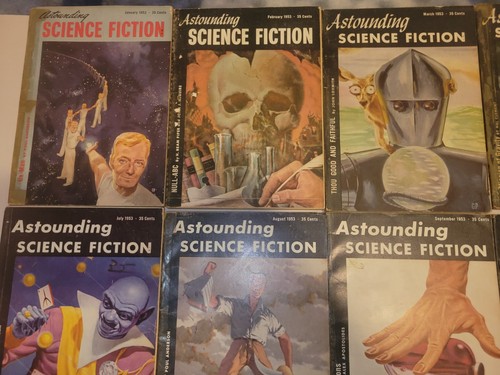 Street & Smith's Astounding Science Fiction 1953 Run of 12 Queen News of World - Picture 2 of 10