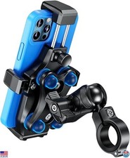 Motorcycle Phone Mount with Vibration Dampener, Secure Lock for 4.7-7.2" Phones