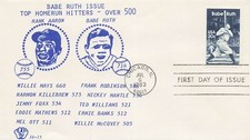 US 2046 FDC Babe Ruth Baseball Evanscraft 16-15