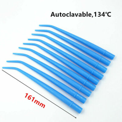 50~1000Pcs Dental Standard Orifice Surgical Aspirator Suction Tips 1/4 Blue