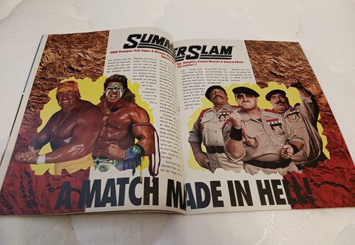 WWF Summerslam 1991 Program Hulk Hogan, Ultimate Warrior, Randy Savage Near Mint - Picture 6 of 9
