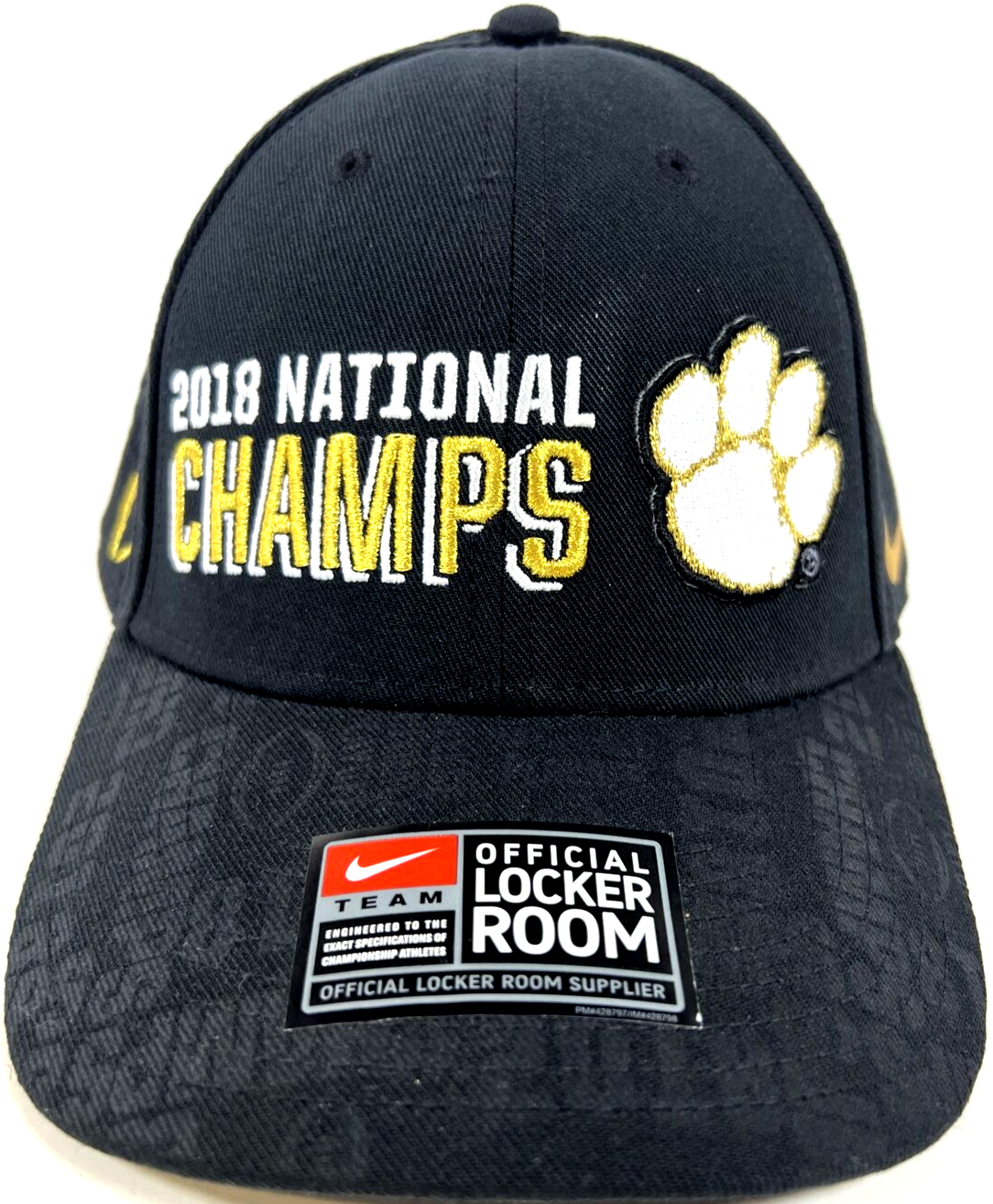 Nike Team Locker Room 2018 National Champions Champs Clemson Tigers Hat Cap  | eBay