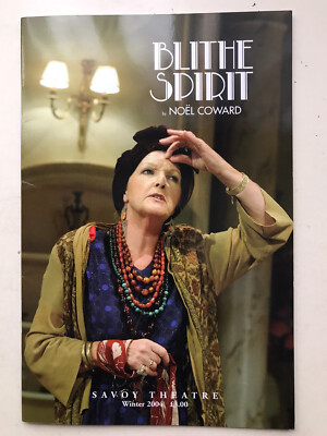 BLITHE SPIRIT theatre Programme WESTEND Penelope Keith