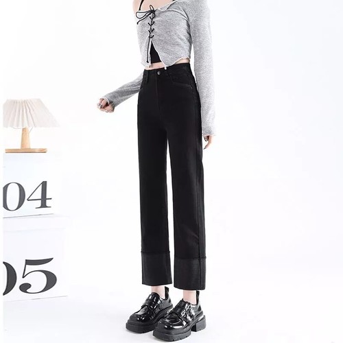 Pantalon cargo chevilles élastique Noir - Sixth June