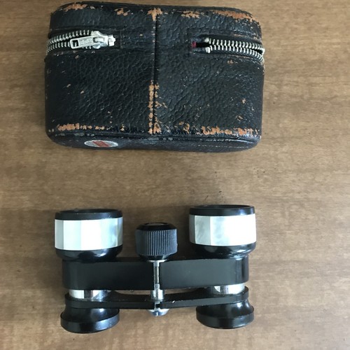 Vintage TASCO Japan Opera Glasses / Binoculars w/ Mother Of Pearl 3X Coated+Case - 第 7/7 張圖片